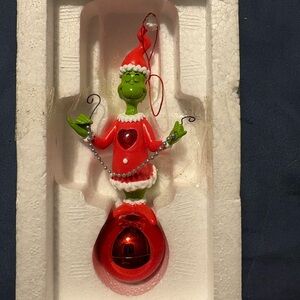 Dr. Seuss Grinch Ornament in Red and Green